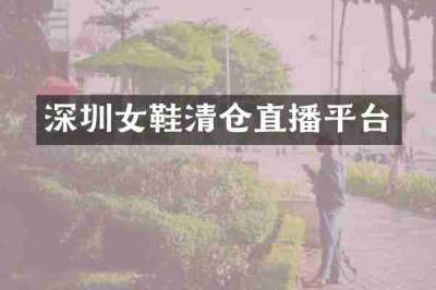 深圳女鞋清仓直播平台