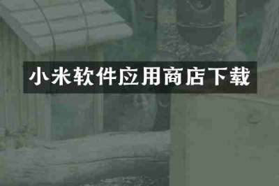 小米软件应用商店下载