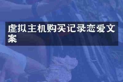 虚拟主机购买记录恋爱文案