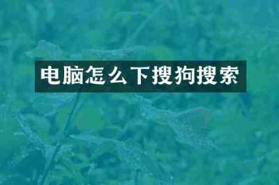 电脑怎么下搜狗搜索
