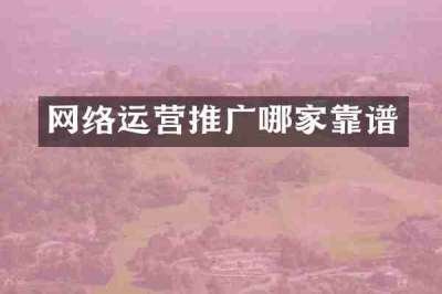 网络运营推广哪家靠谱