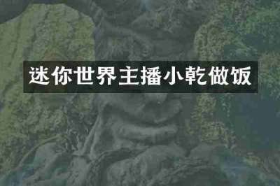 迷你世界主播小乾做饭