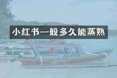 小红书一般多久能蒸熟