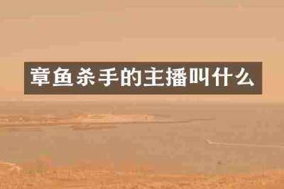 章鱼杀手的主播叫什么