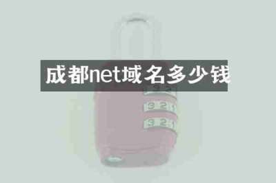 成都net域名多少钱