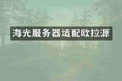 海光服务器适配欧拉源