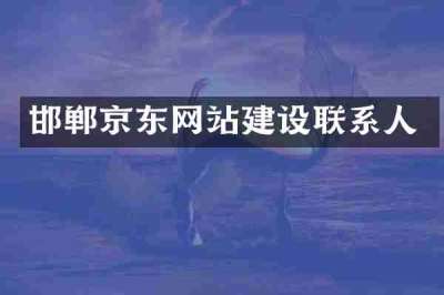 邯郸京东网站建设联系人