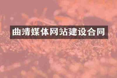 曲靖媒体网站建设合同