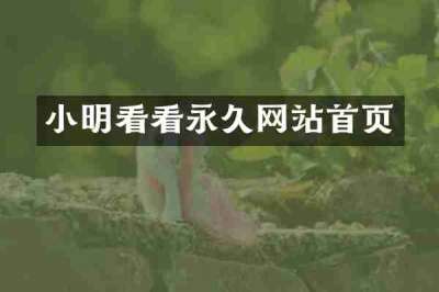 小明看看永久网站首页