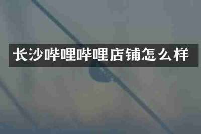 长沙哔哩哔哩店铺怎么样