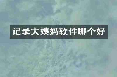 记录大姨妈软件哪个好