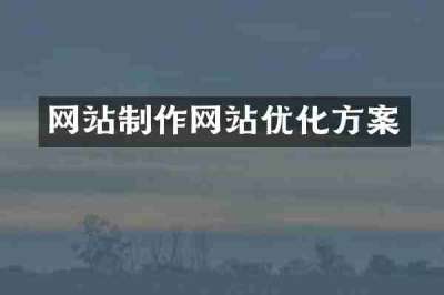 网站制作网站优化方案
